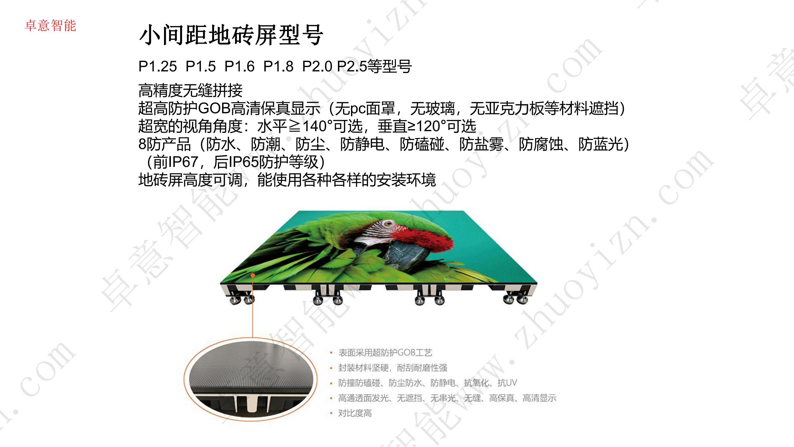 小间距地砖屏-沉侵式地砖屏(图2)